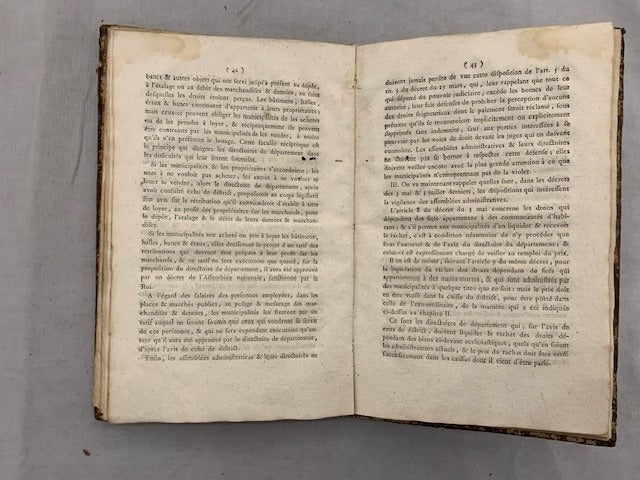Instruction de l'Assemblée Nationale  sur les Fonctions des Assemblées Administratives. Du 12 Août 1790
