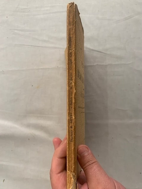 Raymond Neveu‎ : Notes sur la Médecine Grecque dans l'Antiquité. Depuis les origines jusqu'à l'Êcole d'Alexandrie (avec 5 planches hors texte) [avec envoi de l'auteur]