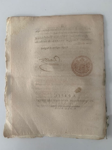 Loi relative au complément du Code monétaire. Du 7 Septembre 1792  l'an quatrième de la Liberté