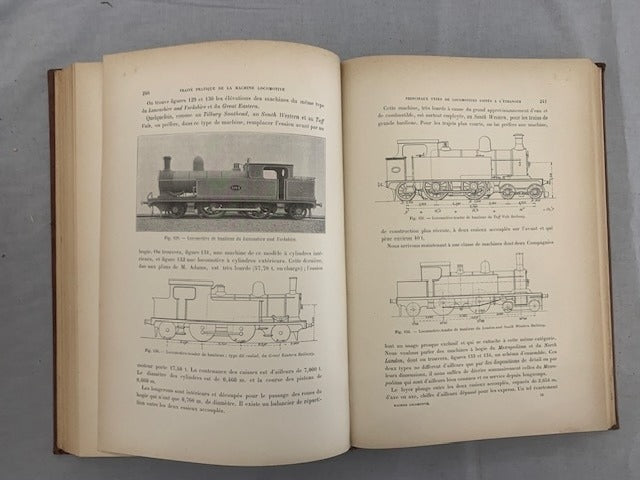 Maurice Demoulin : Traité pratique de la Machine Locomotive (complet en 4 volumes)