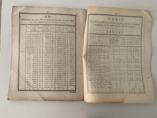 Loi Relative à la Fabrication de la Monnoie de Cuivre. Donné à Paris  le 19 Janvier 1792