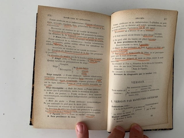 Crouzat‎ : Manoeuvres et Opérations à l'Amphithéatre. La pratique Obstetricale