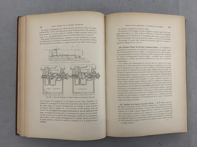 Maurice Demoulin : Traité pratique de la Machine Locomotive (complet en 4 volumes)