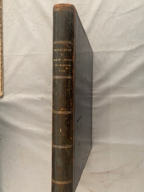 Projet de Loi portant Fixation du Budget Général de l'Exercice 1930. Présenté au nom de M. Gaston Doumergue  Président de la République Française par M. Henry Chéron  Ministre des Finances. Chambre des Députés. 14ème Législature. Session ordinaire de 1929