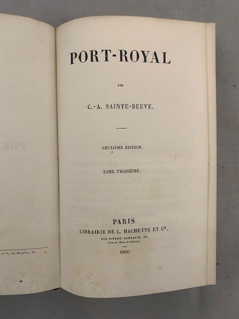C.-A.‎ ‎Sainte-Beuve : Port Royal. Deuxième édition