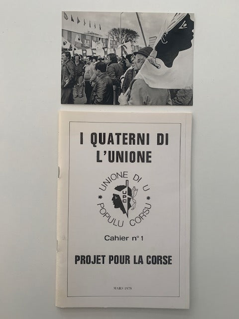 I quaterni di L'Uniono. Cahier no. 1. Projet pour la Corse