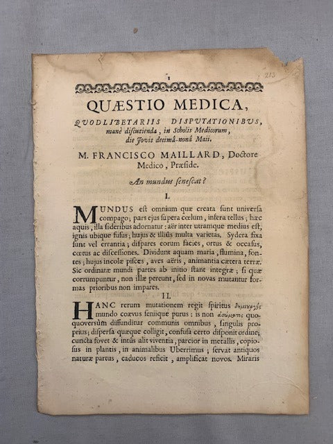 Nicolaus‎ Andry : An mundus senescat?