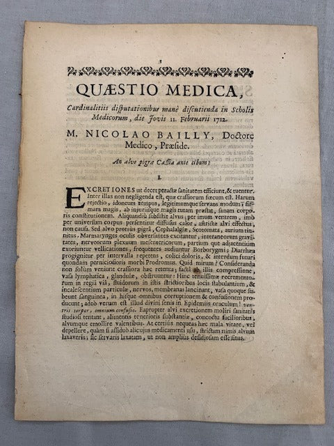 Elias Col de‎ Villars : An alvo pigrae Cassia ante cibum?